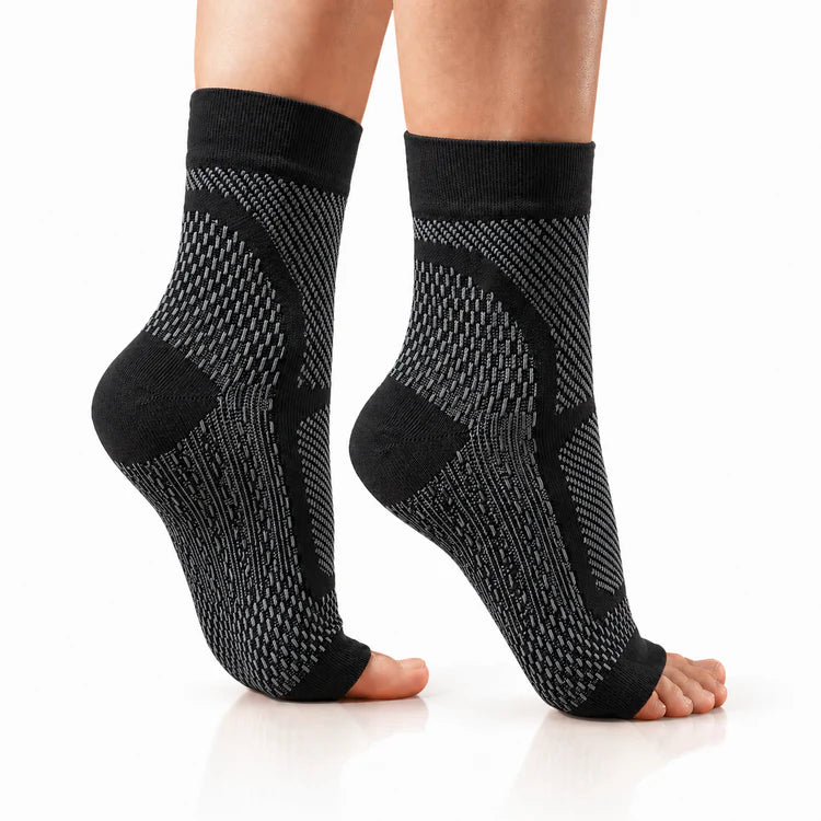 Calze a compressione per alleviare il dolore al tallone e la fascite plantare